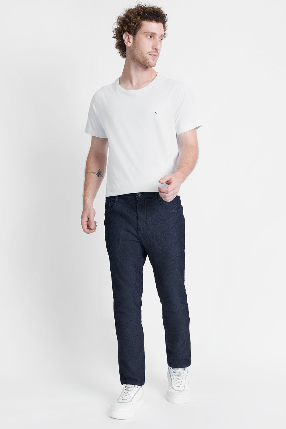 Calça Jeans Slim Medium Wash - Aramis