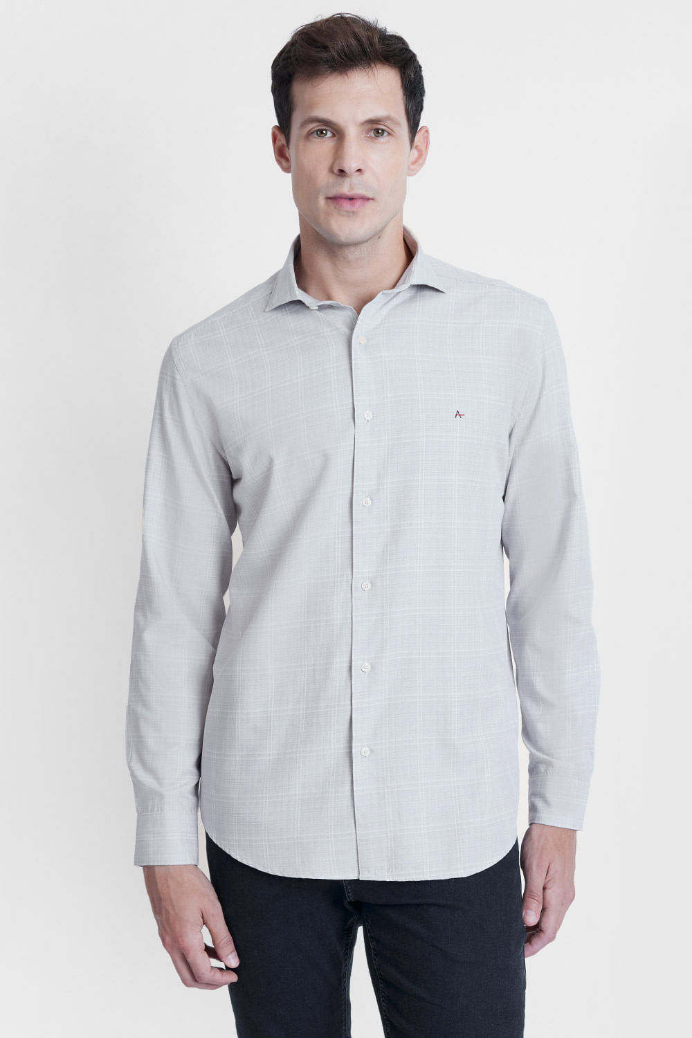 Camisa Manga Longa Slim Xadrez Tech Flex - Aramis