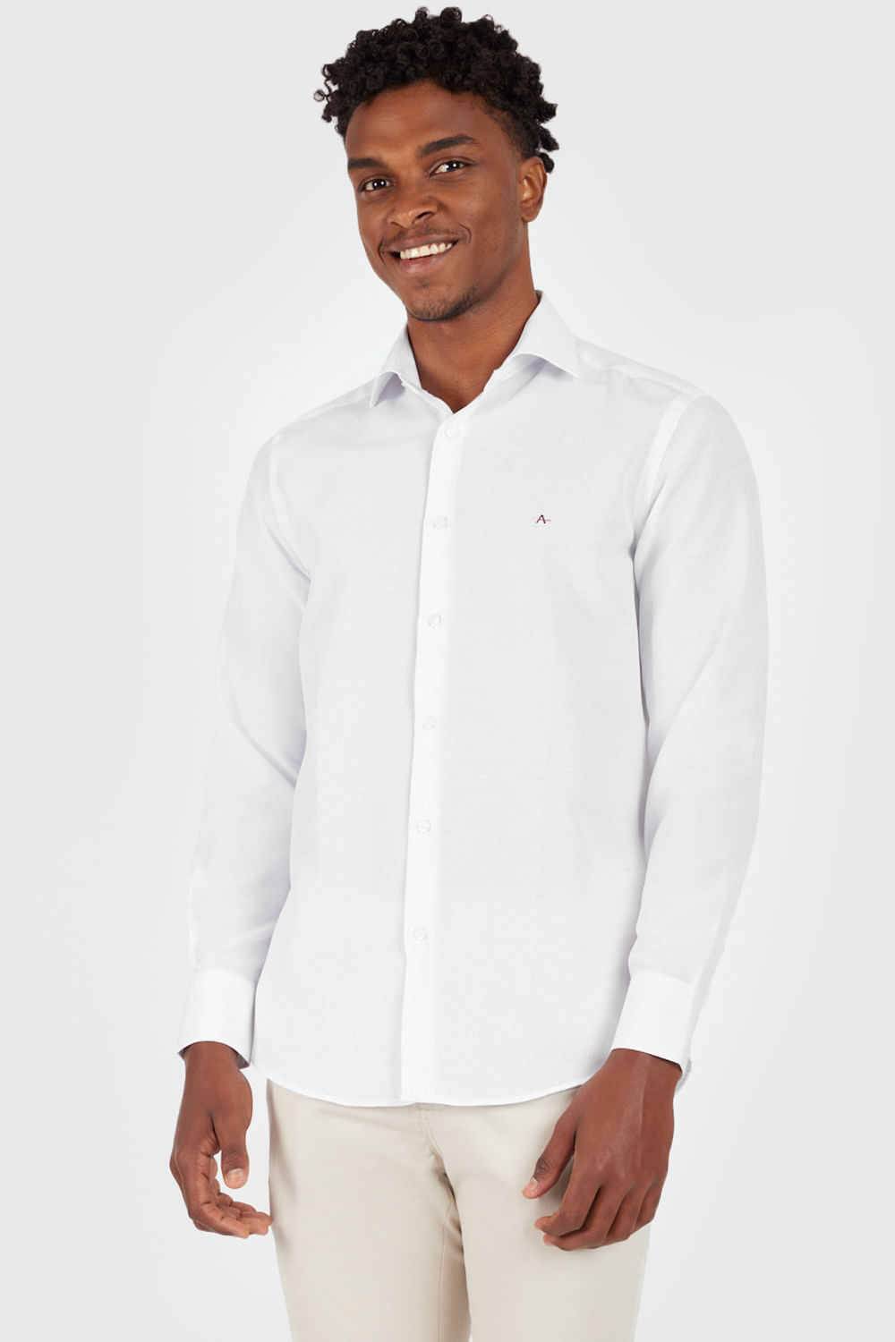 Camisa Regular Sarja Fio 60 Xadrez - Aramis