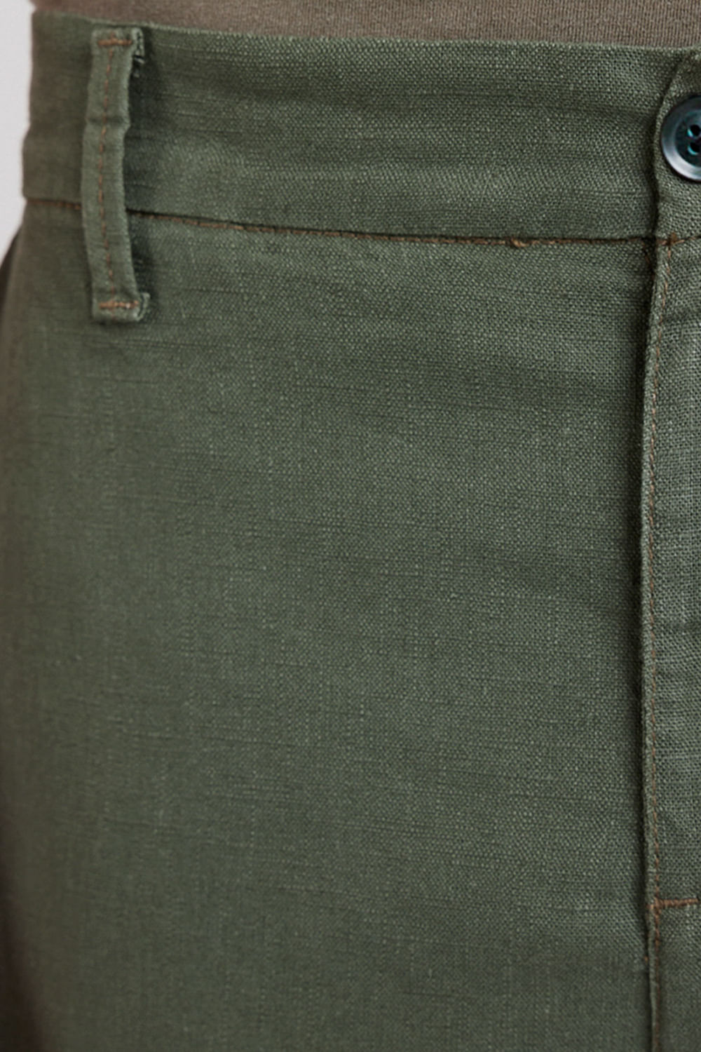 Calça Chino Ampla Rústica Verde