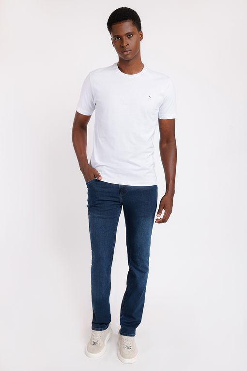 Camiseta Basica Manga Curta Branco Aramis