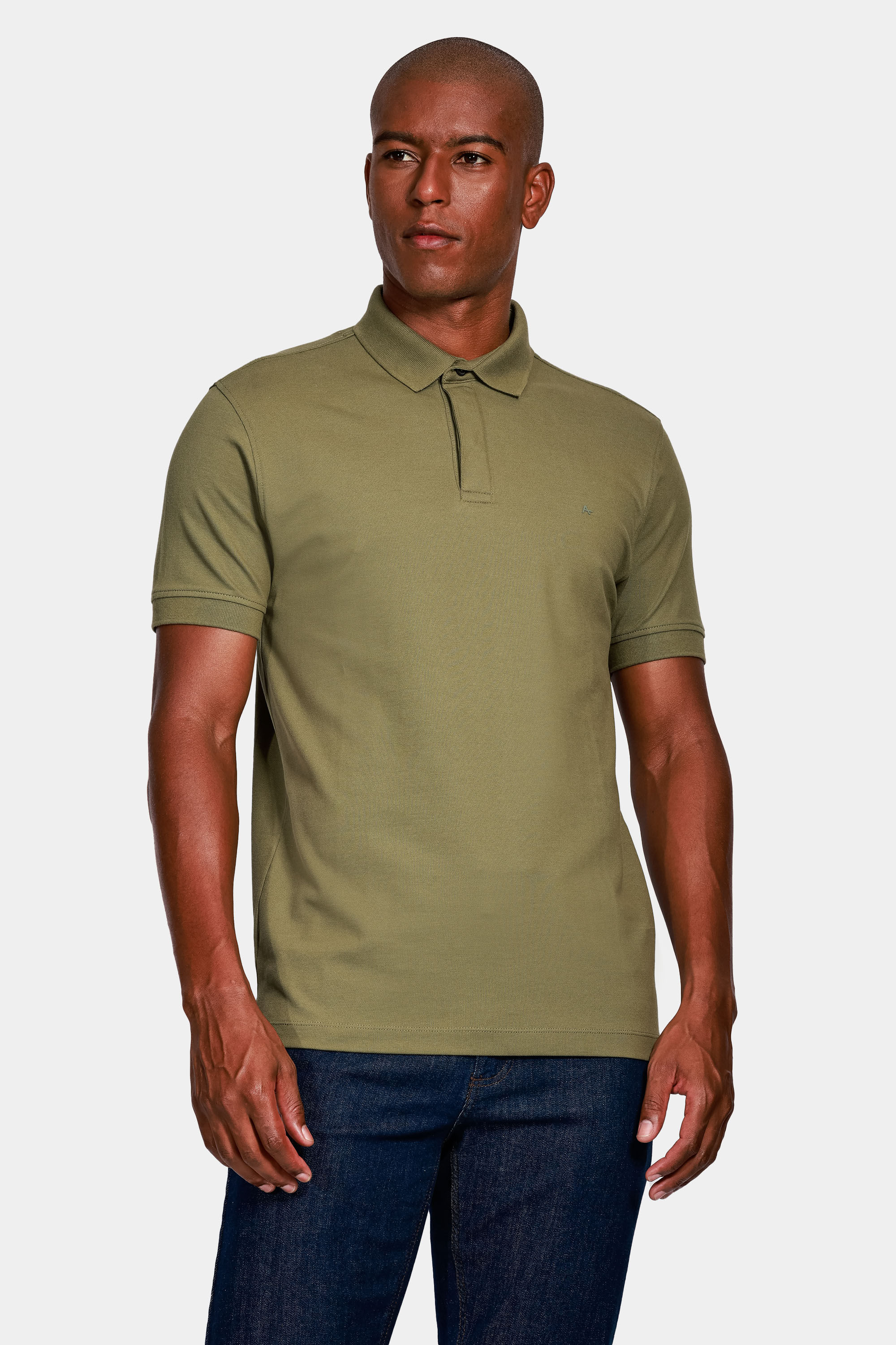 Polo color verde militar sale