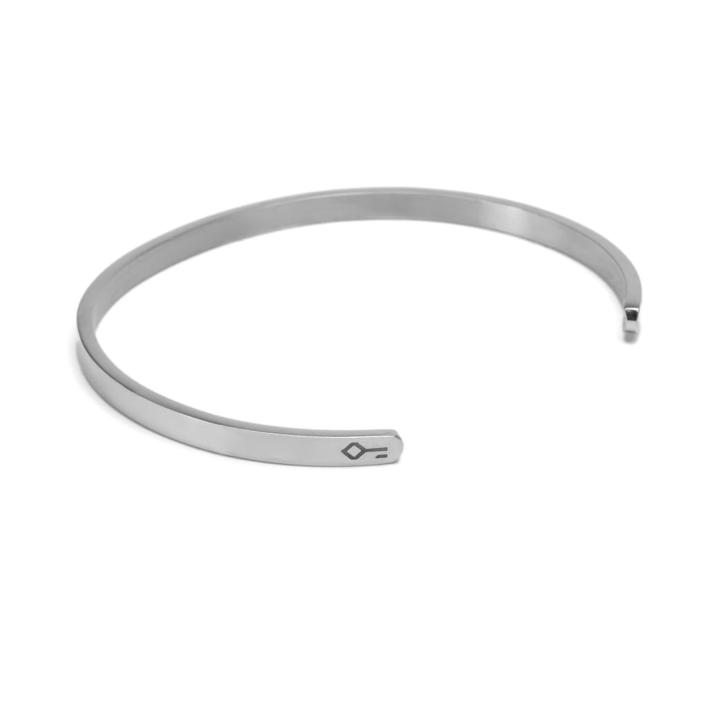 Bracelete Cuff Slim de Aço