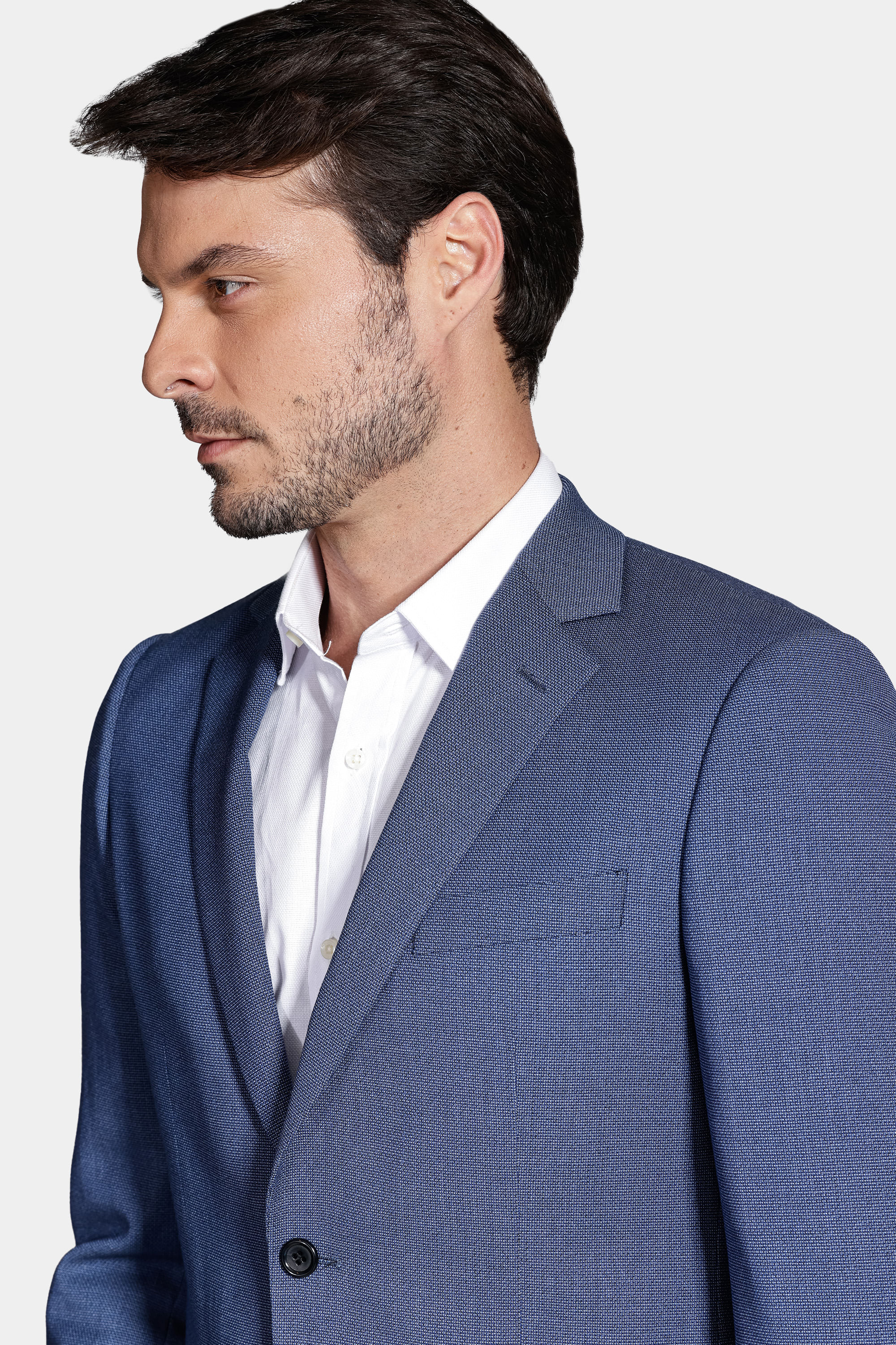 Paletó Pv Textura Super Slim Azul
