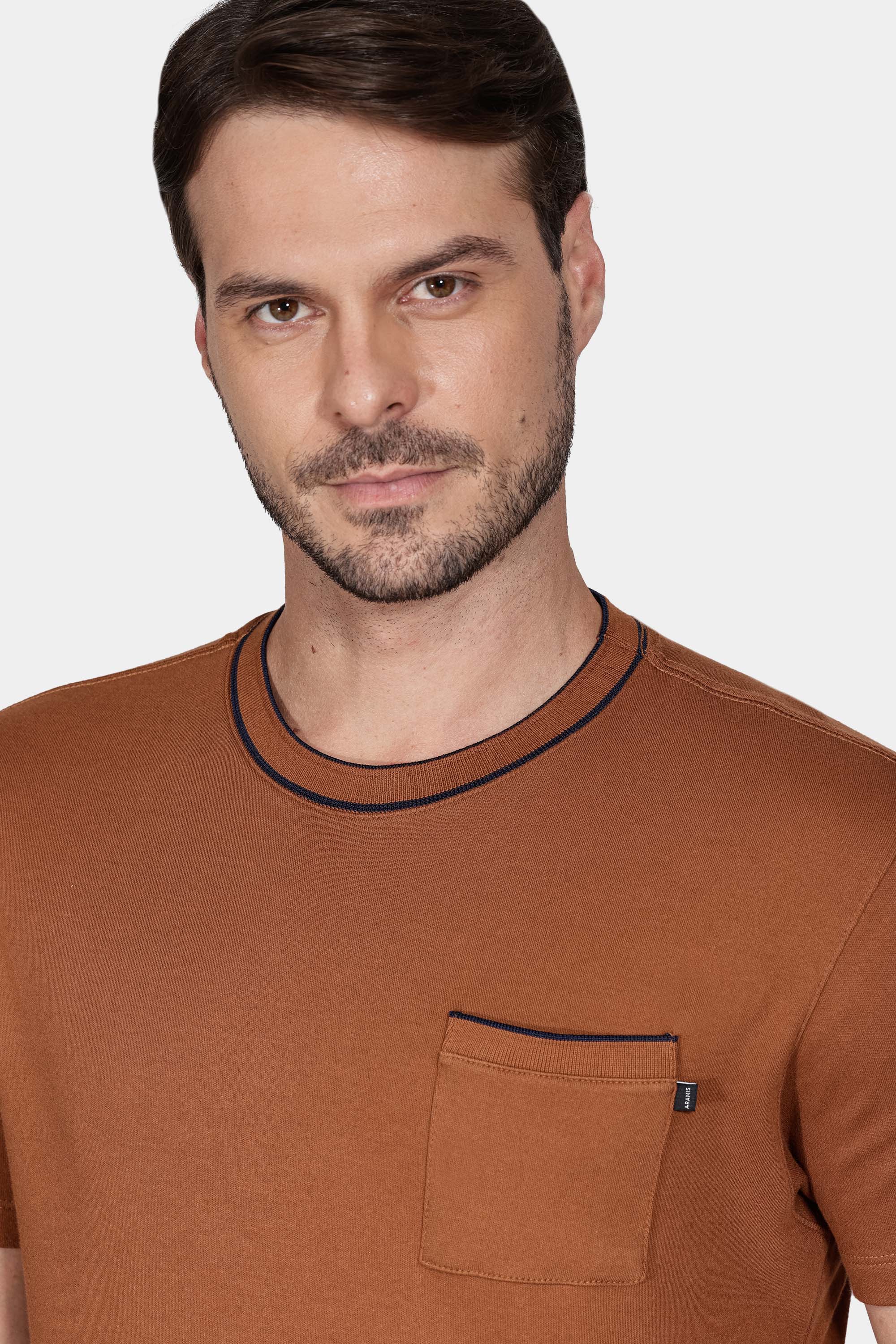 Camiseta Manga Curta Bold Caramelo