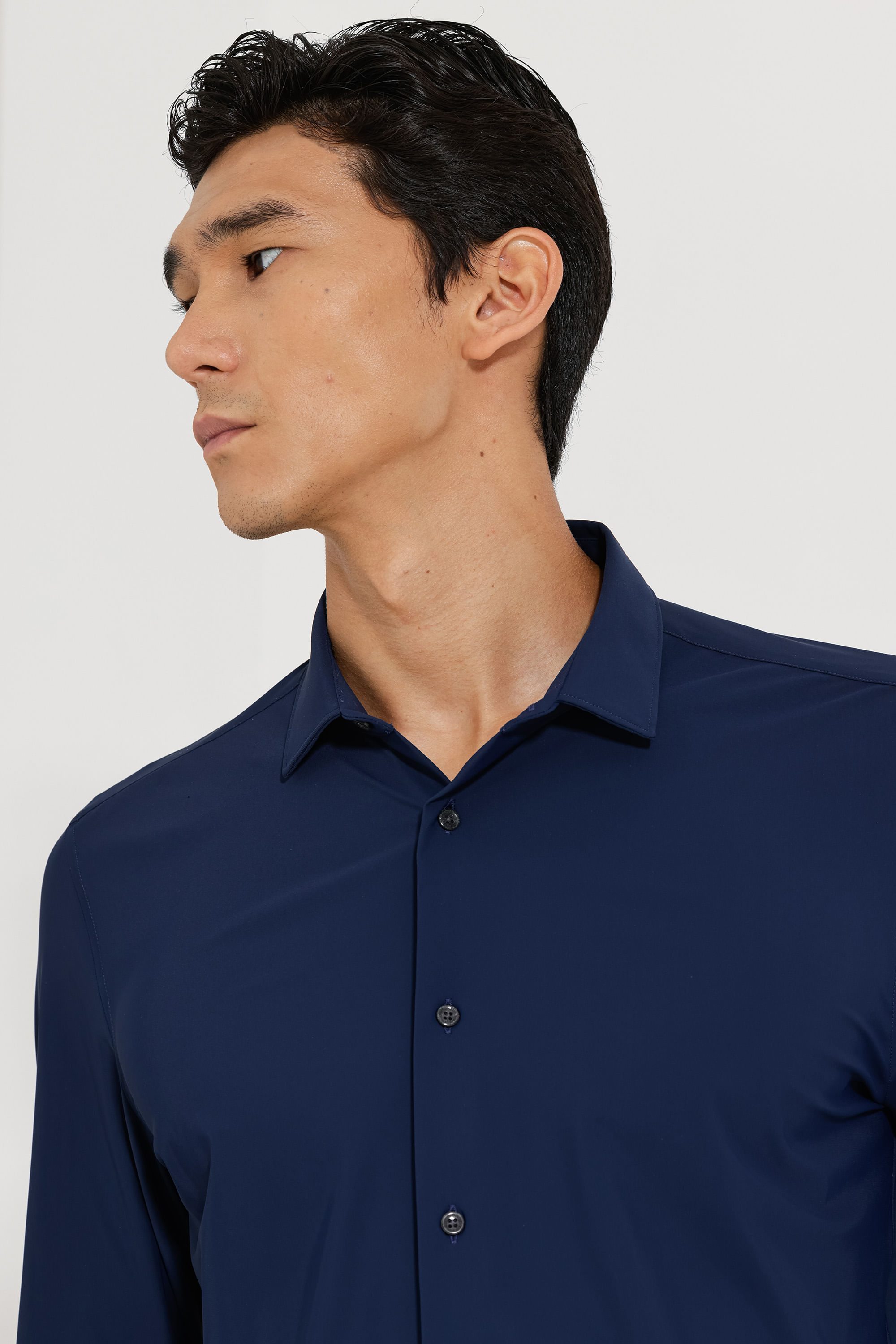 Camisa Urban Fresh Manga Longa Marinho