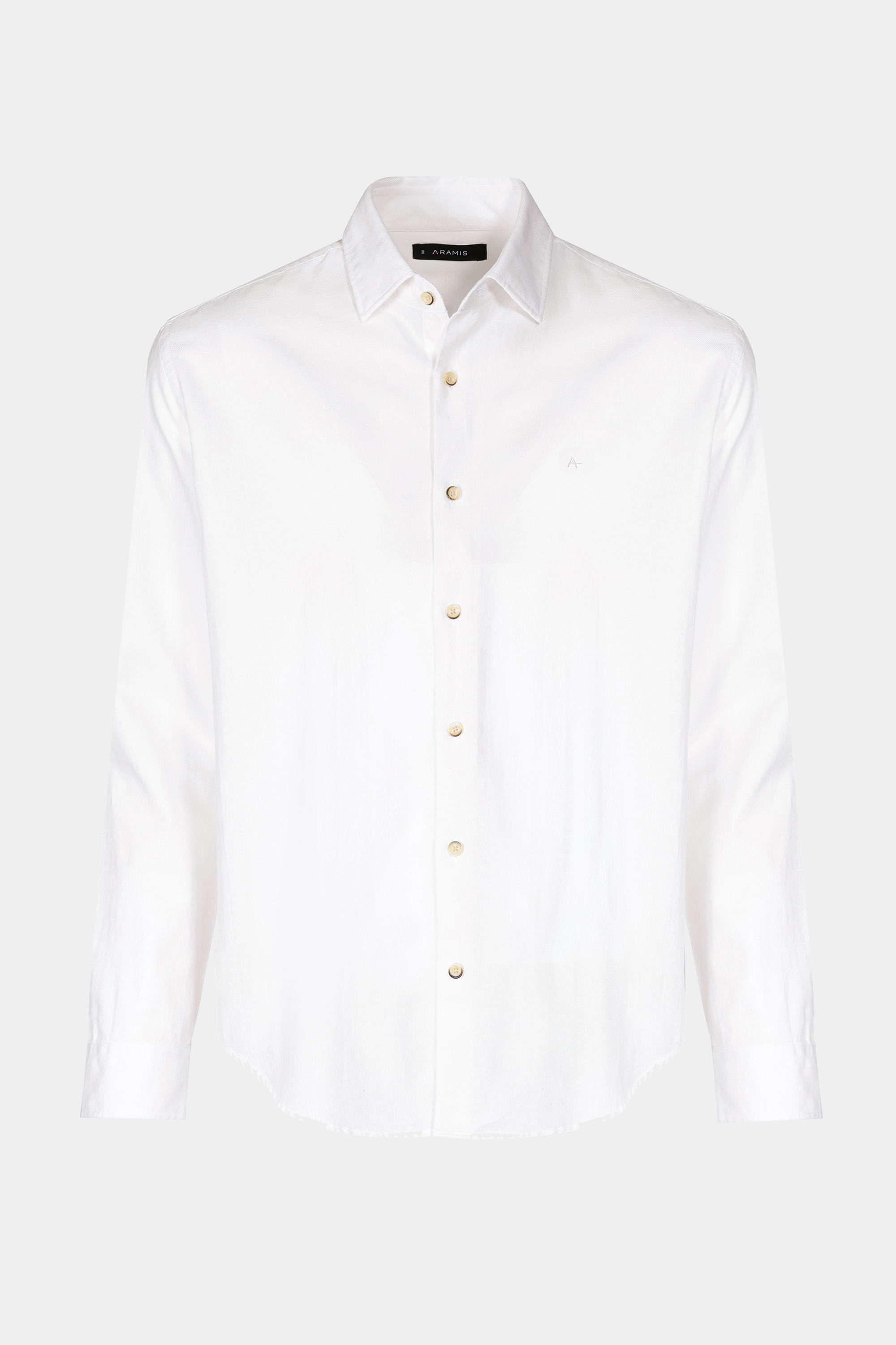 Camisa Regular Textura Horizontal Off White