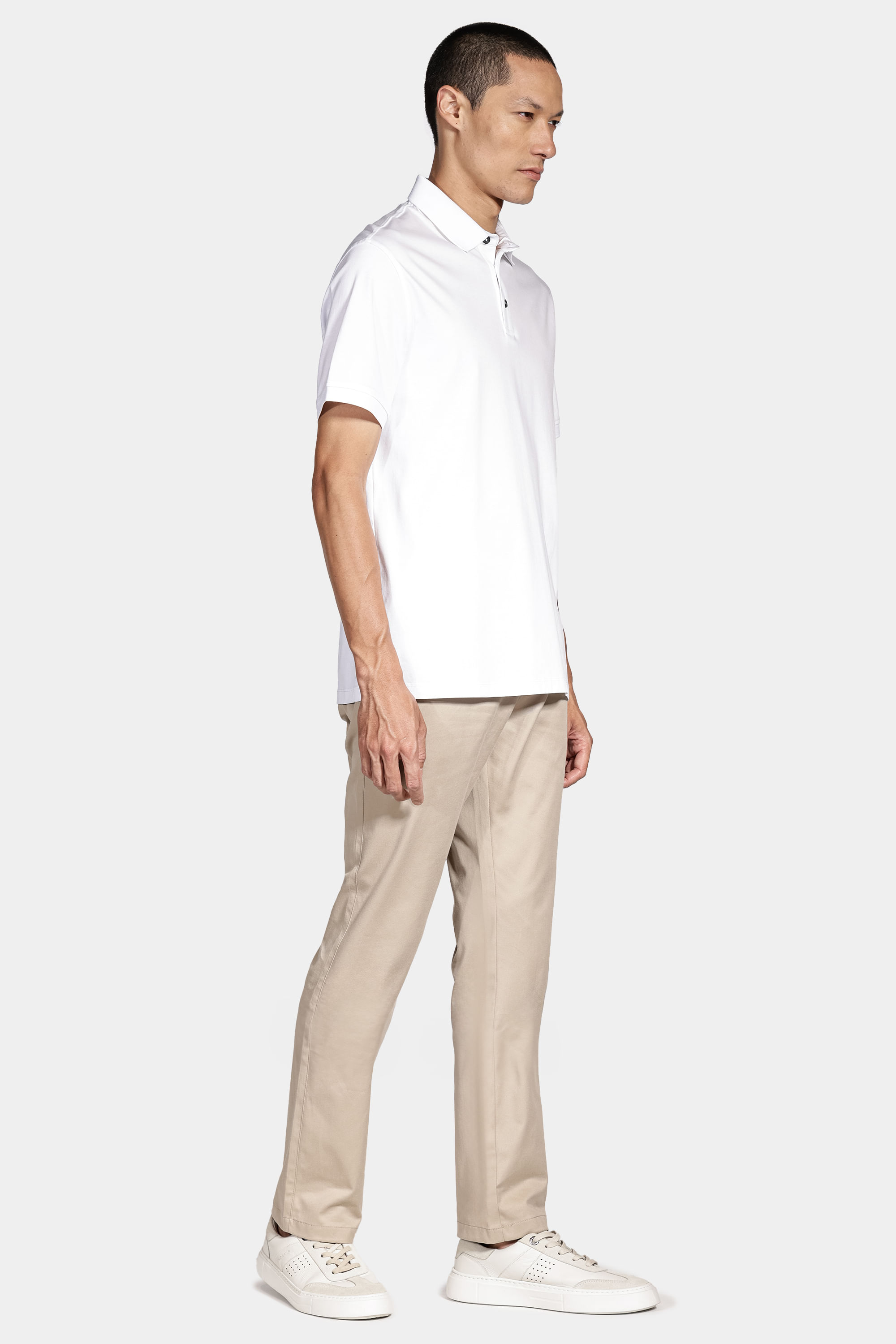 Tênis Couro Neat Peak Off White