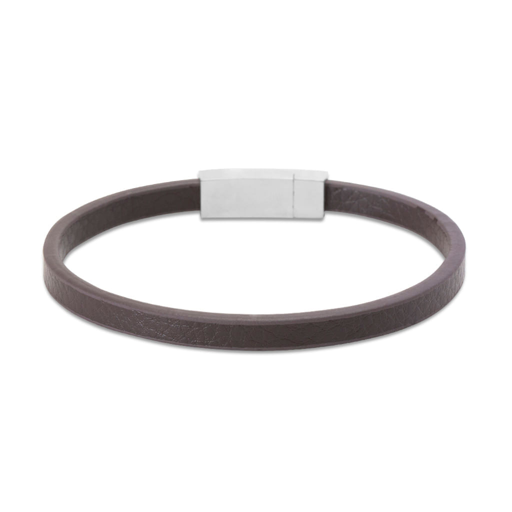 Pulseira Arnault de Couro Marrom