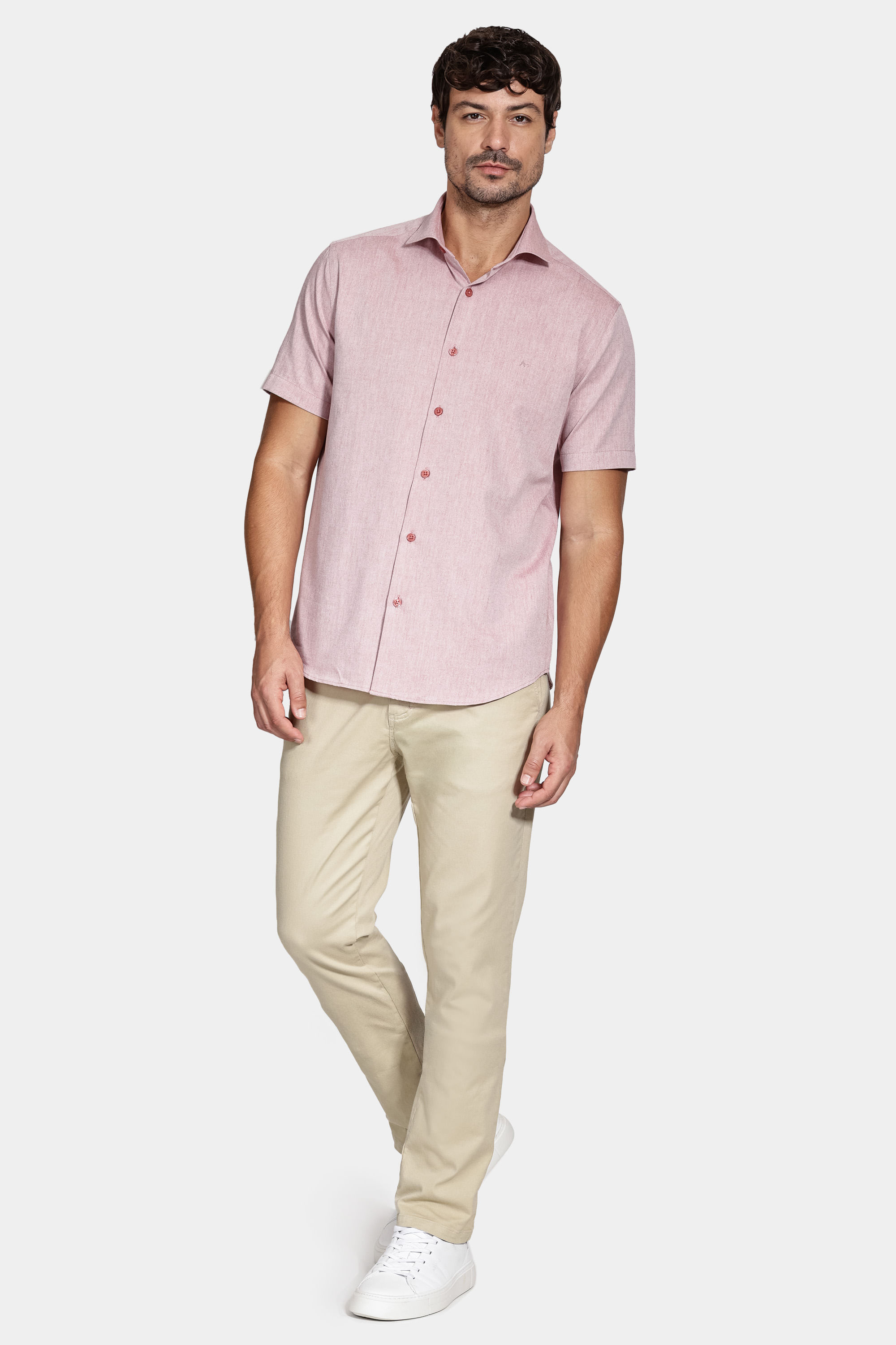 Camisa Regular Nature Line Tijolo