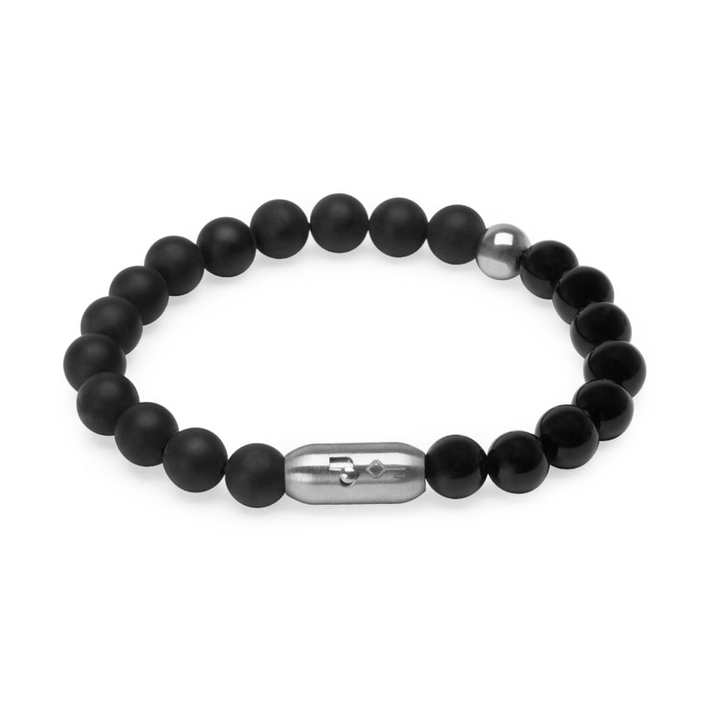 Pulseira Freitas de Pedra Natural Ágata Preta