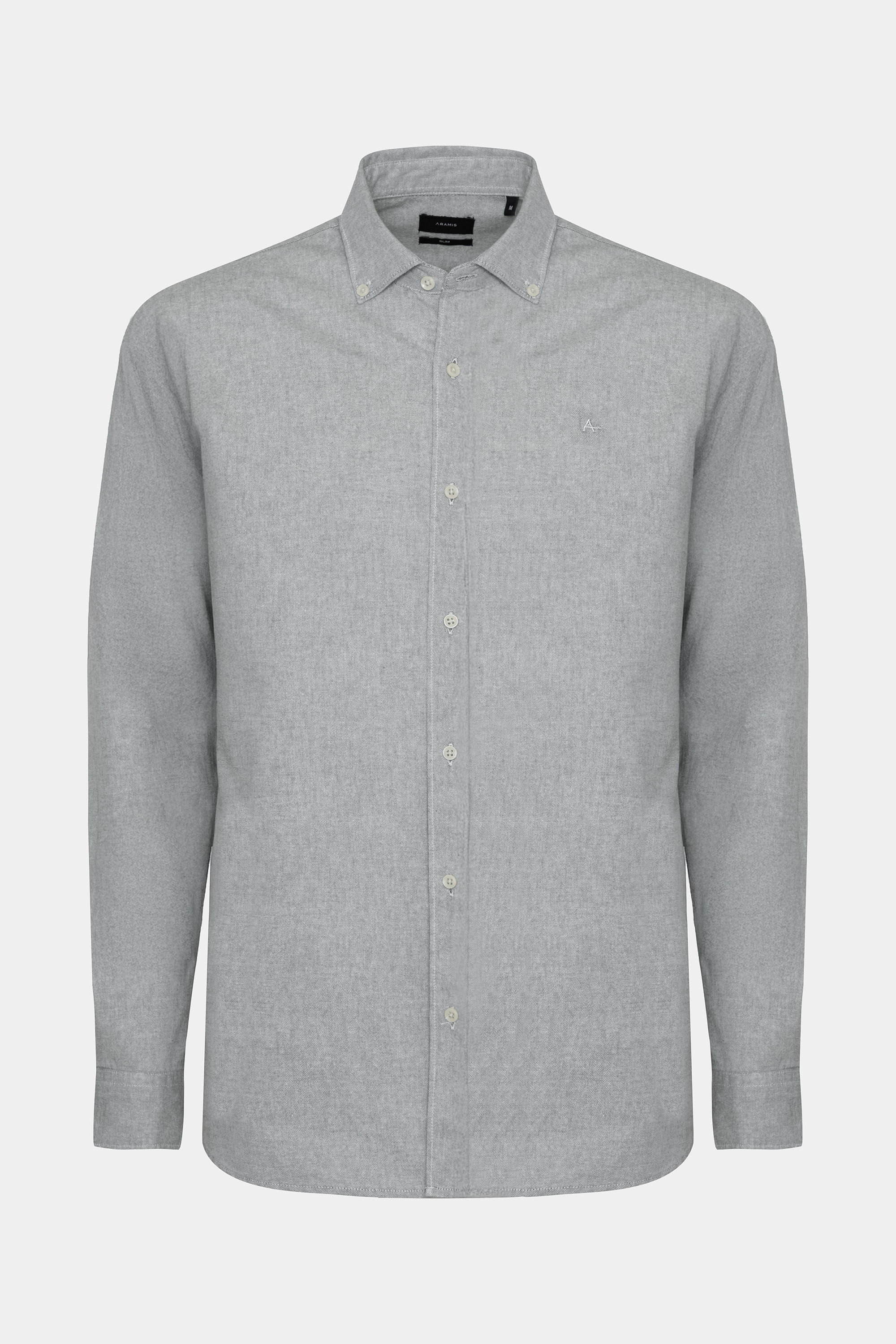 Camisa Slim Oxford Verde Musgo