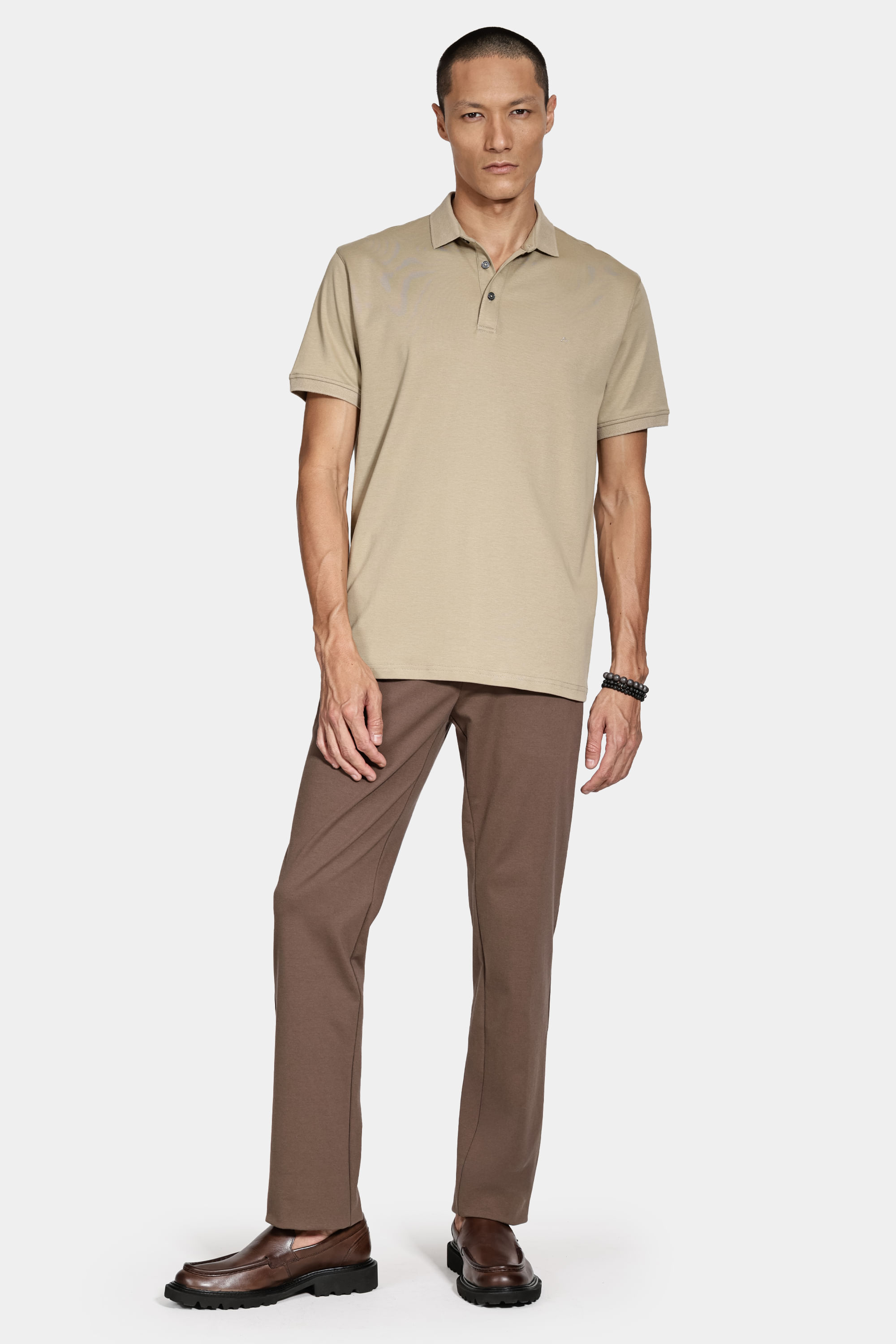 Polo Tshirt Liquid Cotton Caqui 116