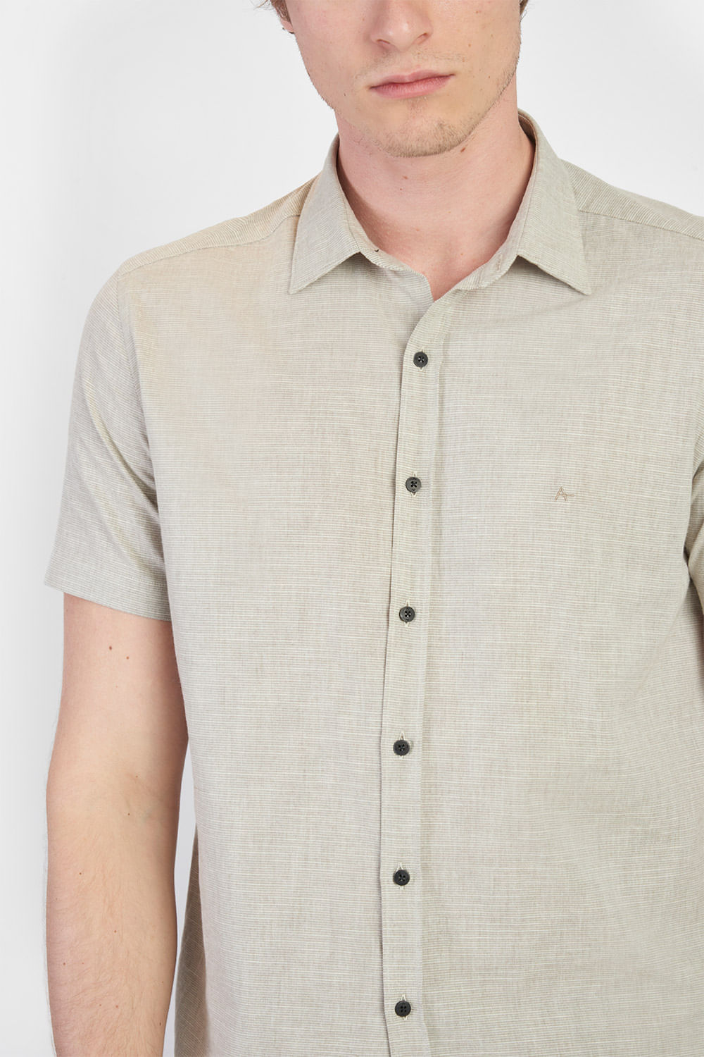 Camisa de Algodão com Mangas Longas e Monogram - Ready-to-Wear